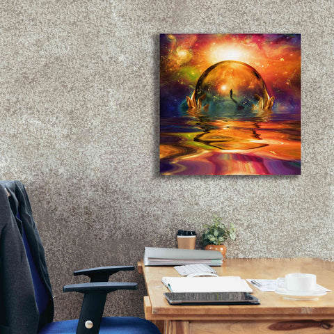 Image of 'Liquid Galaxy' by Epic Portfolio, Giclee Canvas Wall Art,26x26