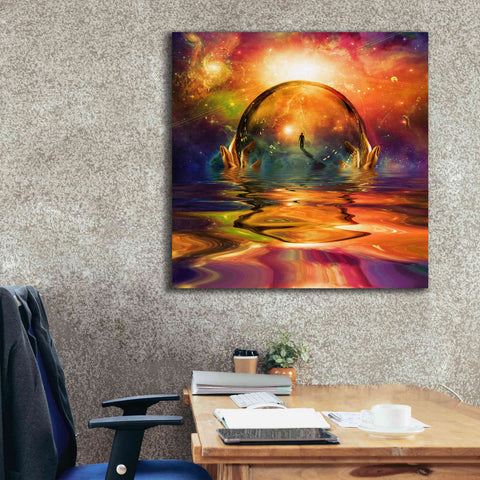 Image of 'Liquid Galaxy' by Epic Portfolio, Giclee Canvas Wall Art,37x37