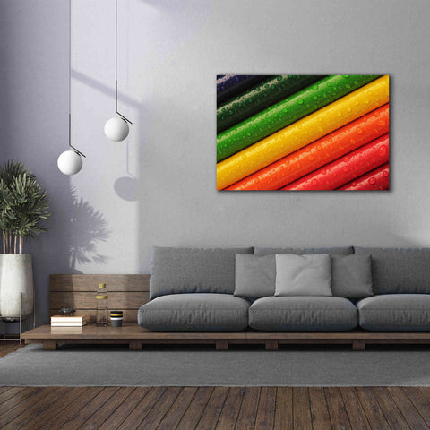 Image of 'Pencil Rainbow' by Epic Portfolio, Giclee Canvas Wall Art,60x40