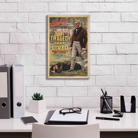 Image of 'The Tragedy That Lived The Fatality Of Love (1914)' by Epic Portfolio, Giclee Canvas Wall Art,12x18
