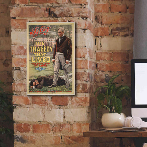 Image of 'The Tragedy That Lived The Fatality Of Love (1914)' by Epic Portfolio, Giclee Canvas Wall Art,12x18