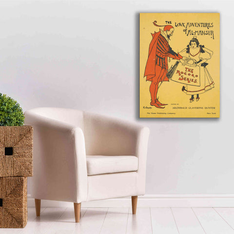 Image of 'The Love Adventures Of Al-Mansur (1895)' by Epic Portfolio, Giclee Canvas Wall Art,26x34