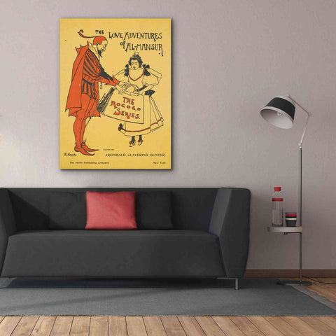 Image of 'The Love Adventures Of Al-Mansur (1895)' by Epic Portfolio, Giclee Canvas Wall Art,40x54