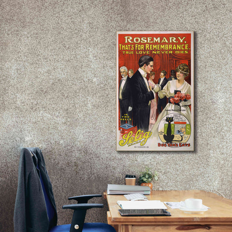 Image of 'Rosemary, That’S For Remembrance (1914)' by Epic Portfolio, Giclee Canvas Wall Art,26x40