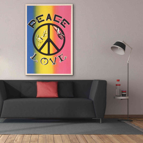 Image of 'Peace, Love' by Epic Portfolio, Giclee Canvas Wall Art,40x60