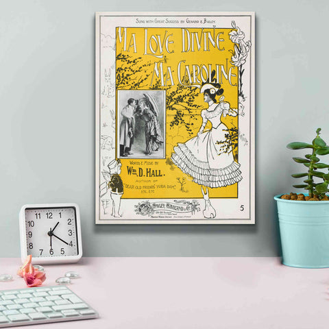 Image of 'Ma Love Divine, Ma Caroline (1899)' by Epic Portfolio, Giclee Canvas Wall Art,12x16