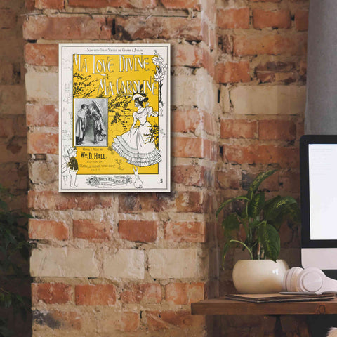 Image of 'Ma Love Divine, Ma Caroline (1899)' by Epic Portfolio, Giclee Canvas Wall Art,12x16