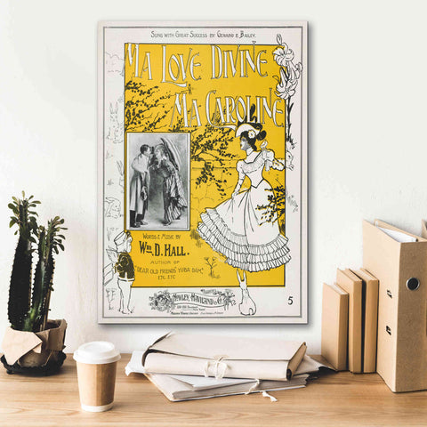 Image of 'Ma Love Divine, Ma Caroline (1899)' by Epic Portfolio, Giclee Canvas Wall Art,18x26