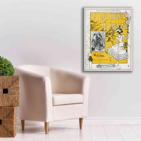 Image of 'Ma Love Divine, Ma Caroline (1899)' by Epic Portfolio, Giclee Canvas Wall Art,26x34