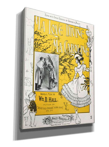 Image of 'Ma Love Divine, Ma Caroline (1899)' by Epic Portfolio, Giclee Canvas Wall Art