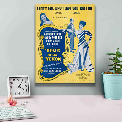 Image of 'I Can’T Tell Why I Love You, But I Do (1900)' by Epic Portfolio, Giclee Canvas Wall Art,12x16