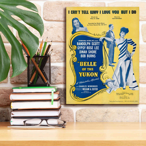 Image of 'I Can’T Tell Why I Love You, But I Do (1900)' by Epic Portfolio, Giclee Canvas Wall Art,12x16