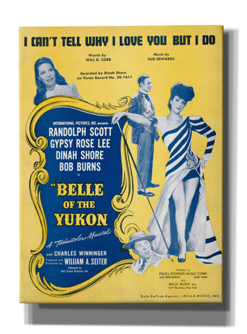 Image of 'I Can’T Tell Why I Love You, But I Do (1900)' by Epic Portfolio, Giclee Canvas Wall Art