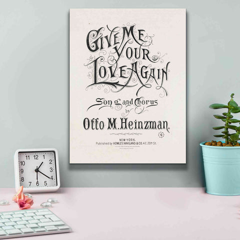 Image of 'Give Me Your Love Again (1893)' by Epic Portfolio, Giclee Canvas Wall Art,12x16