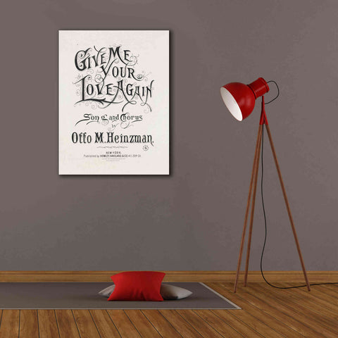 Image of 'Give Me Your Love Again (1893)' by Epic Portfolio, Giclee Canvas Wall Art,26x34