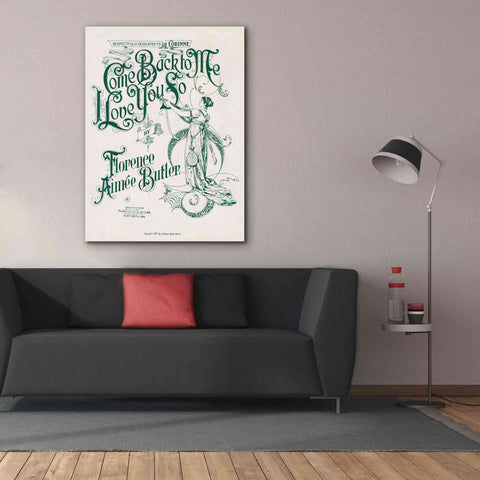 Image of 'Come Back To Me I Love You So (1897)' by Epic Portfolio, Giclee Canvas Wall Art,40x54