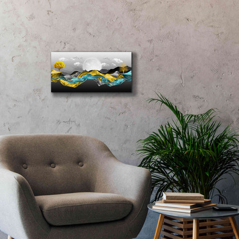 Image of Epic Graffiti'The Silky Mountains' by Epic Portfolio, Giclee Canvas Wall Art,24 x 12