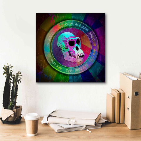 Image of 'Ape Crypto Coin' by Epic Portfolio, Canvas Wall Art,18 x 18