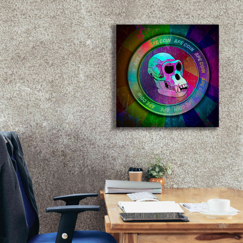 Image of 'Ape Crypto Coin' by Epic Portfolio, Canvas Wall Art,26 x 26