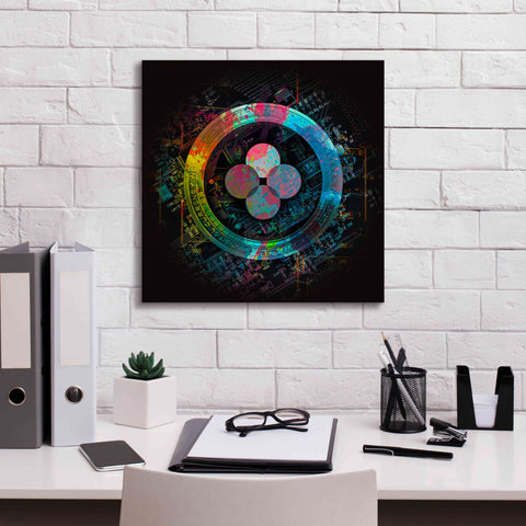 Image of 'OKB Crypto Giga Coin' by Epic Portfolio, Canvas Wall Art,18 x 18