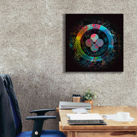 Image of 'OKB Crypto Giga Coin' by Epic Portfolio, Canvas Wall Art,26 x 26