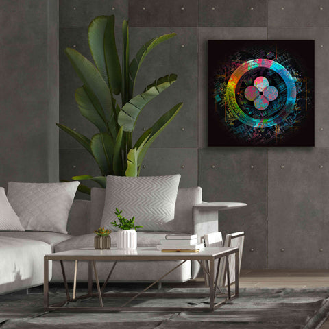 Image of 'OKB Crypto Giga Coin' by Epic Portfolio, Canvas Wall Art,37 x 37