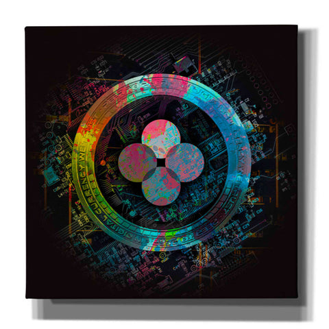 Image of 'OKB Crypto Giga Coin' by Epic Portfolio, Canvas Wall Art