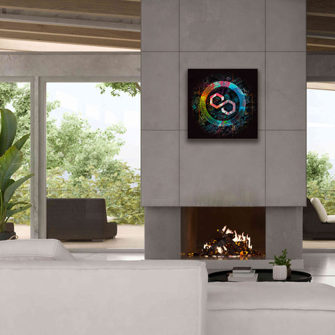 Image of 'Polygon Crypto Giga Coin' by Epic Portfolio, Canvas Wall Art,26 x 26