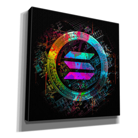 Image of 'Solana Crypto Giga Coin' by Epic Portfolio, Canvas Wall Art
