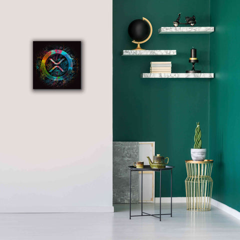 Image of 'XRP Crypto Giga Coin' by Epic Portfolio, Canvas Wall Art,18 x 18