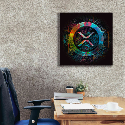 Image of 'XRP Crypto Giga Coin' by Epic Portfolio, Canvas Wall Art,26 x 26