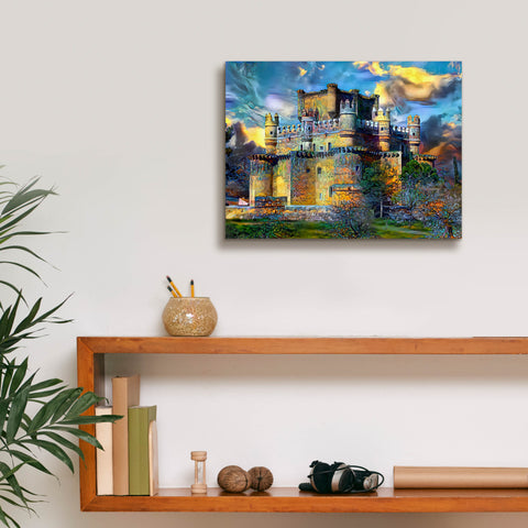 Image of 'Toledo Spain Guadamur Castle' by Pedro Gavidia, Canvas Wall Art,16 x 12