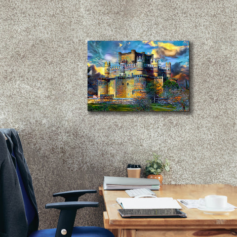 Image of 'Toledo Spain Guadamur Castle' by Pedro Gavidia, Canvas Wall Art,26 x 18