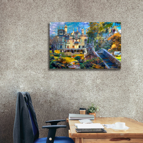 Image of 'Sintra Portugal Quinta de Regaleira' by Pedro Gavidia, Canvas Wall Art,40 x 26