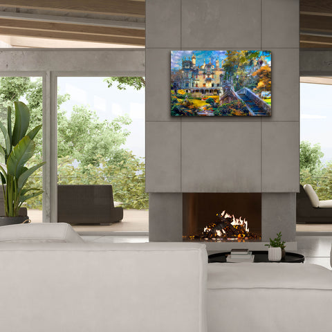 Image of 'Sintra Portugal Quinta de Regaleira' by Pedro Gavidia, Canvas Wall Art,40 x 26