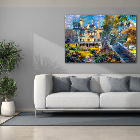 Image of 'Sintra Portugal Quinta de Regaleira' by Pedro Gavidia, Canvas Wall Art,60 x 40