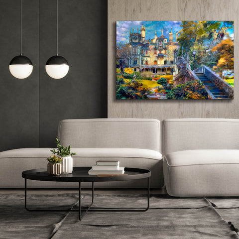 Image of 'Sintra Portugal Quinta de Regaleira' by Pedro Gavidia, Canvas Wall Art,60 x 40