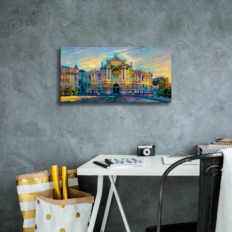 Image of 'Odessa Ukraine Opera and Ballet Theater' by Pedro Gavidia, Canvas Wall Art,24 x 12