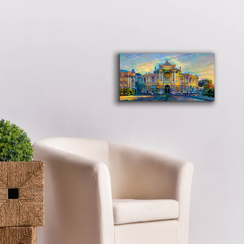 Image of 'Odessa Ukraine Opera and Ballet Theater' by Pedro Gavidia, Canvas Wall Art,24 x 12