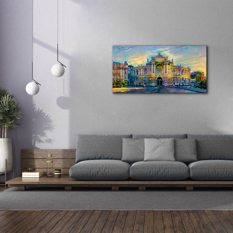 Image of 'Odessa Ukraine Opera and Ballet Theater' by Pedro Gavidia, Canvas Wall Art,60 x 30