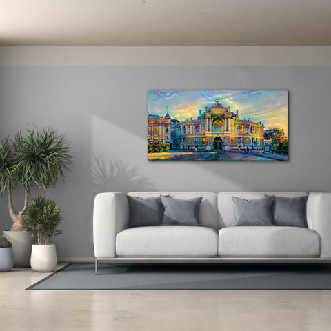Image of 'Odessa Ukraine Opera and Ballet Theater' by Pedro Gavidia, Canvas Wall Art,60 x 30