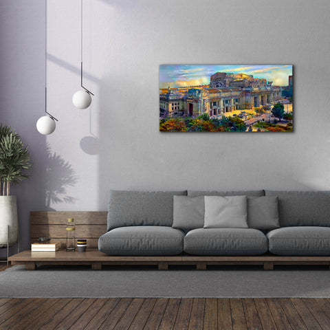 Image of 'Milan Italy Central Station' by Pedro Gavidia, Canvas Wall Art,60 x 30