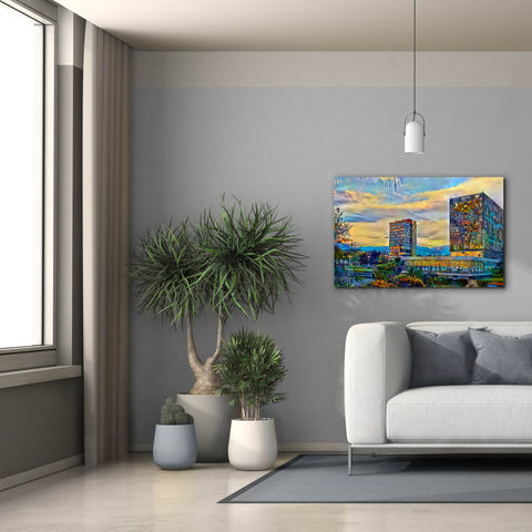 Image of 'Mexico City University City' by Pedro Gavidia, Canvas Wall Art,40 x 26