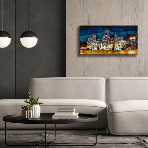 Image of 'Madrid Spain Cibeles Palace' by Pedro Gavidia, Canvas Wall Art,40 x 20