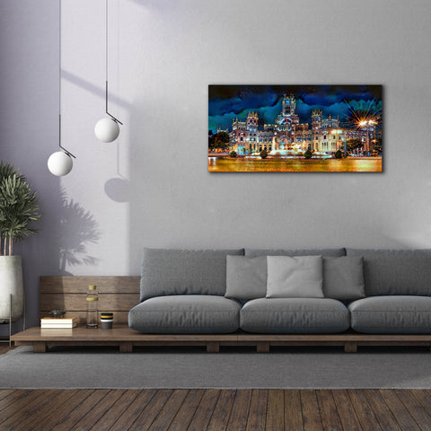 Image of 'Madrid Spain Cibeles Palace' by Pedro Gavidia, Canvas Wall Art,60 x 30