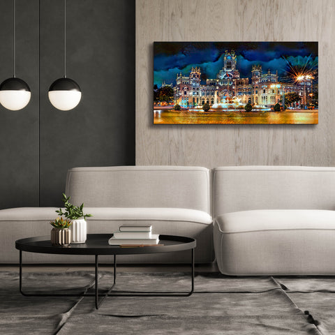Image of 'Madrid Spain Cibeles Palace' by Pedro Gavidia, Canvas Wall Art,60 x 30