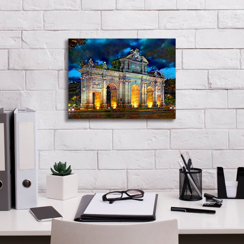 Image of 'Madrid Spain Alcala Gate' by Pedro Gavidia, Canvas Wall Art,16 x 12