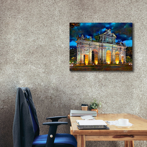 Image of 'Madrid Spain Alcala Gate' by Pedro Gavidia, Canvas Wall Art,34 x 26