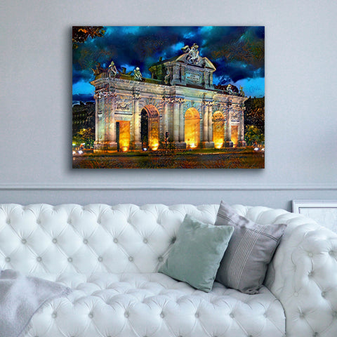 Image of 'Madrid Spain Alcala Gate' by Pedro Gavidia, Canvas Wall Art,54 x 40