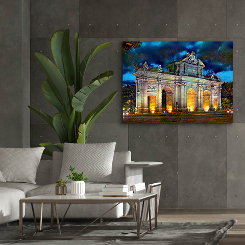 Image of 'Madrid Spain Alcala Gate' by Pedro Gavidia, Canvas Wall Art,54 x 40
